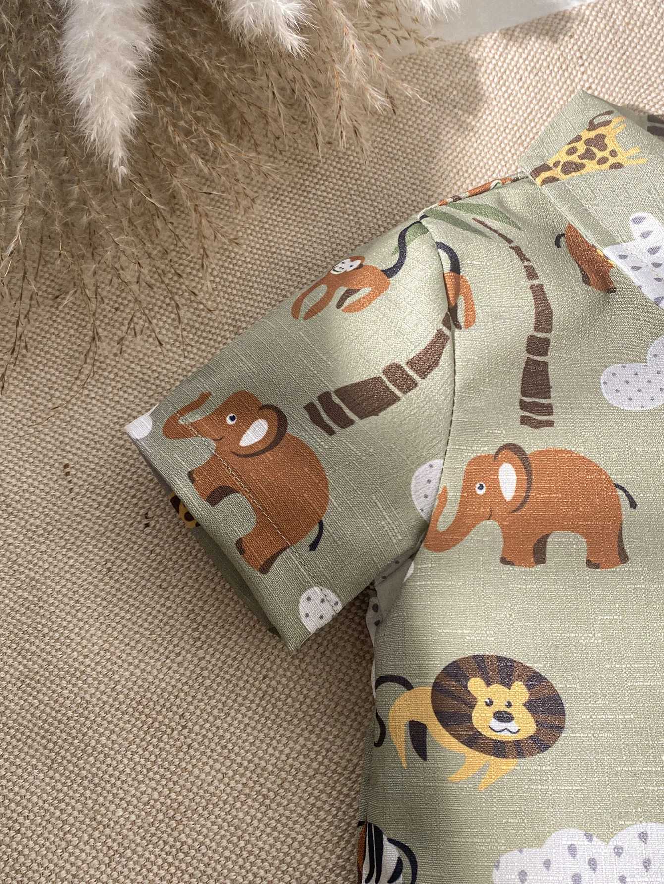 2PCS Baby Active Summer Boys Clothes Rompers Pants Overall Short Sleeve Top Suit For 1-3Y Fashion Clothes Set W250218