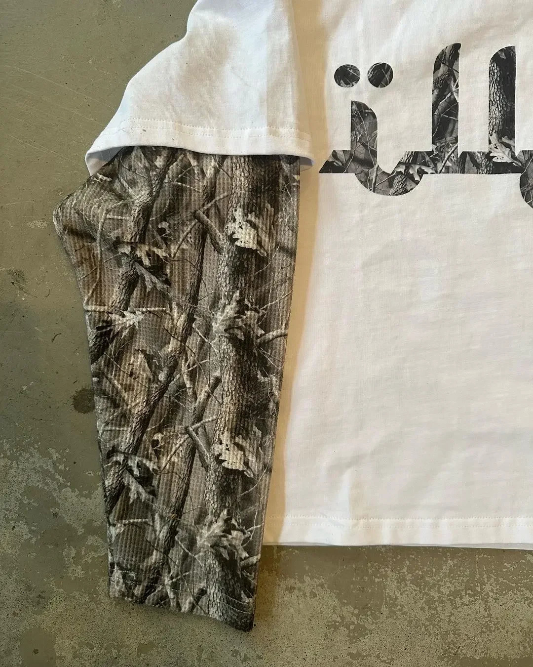 Camouflage Splicing Shirt Womens T-shirt Mens American Casual Printed Long-sleeved Retro Harajuku Y2k Street Fashion Loose Top 250217