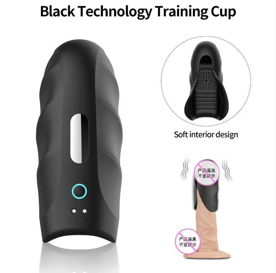 Masturbator Vibration Blowjob Machine 4 Styles Masturbation Cup Sex Toys Adult Goods for Men Masturbate Supplies W250218