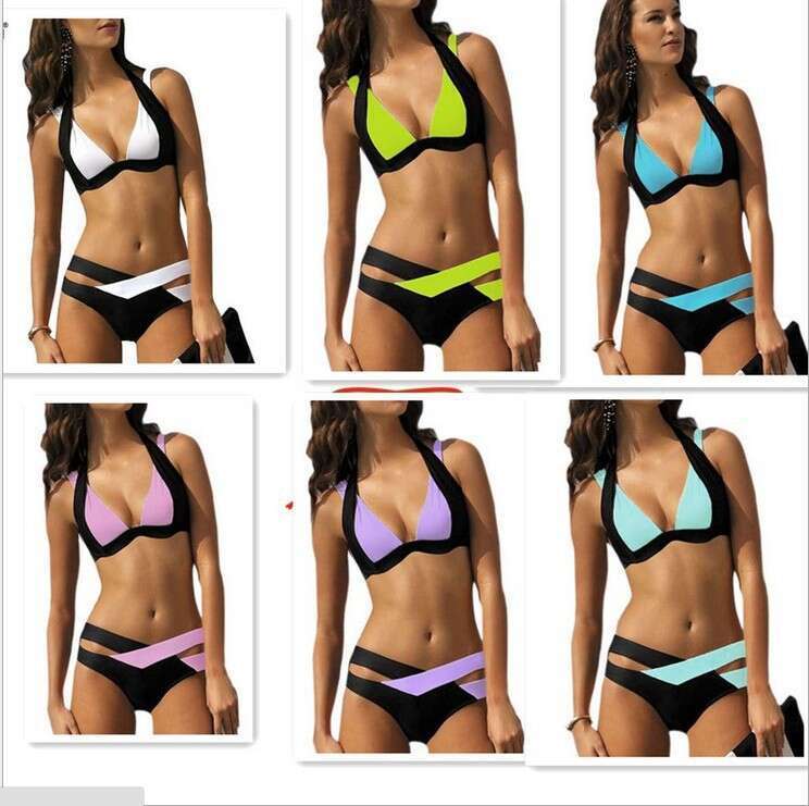 New 2025 Color Blocking, Fat Adding, Split Body Swimsuit, Sexy Bikini Women's Swimsuit Sexy Designer Bikini Swimwear Porno Womens Swimwear Skimss