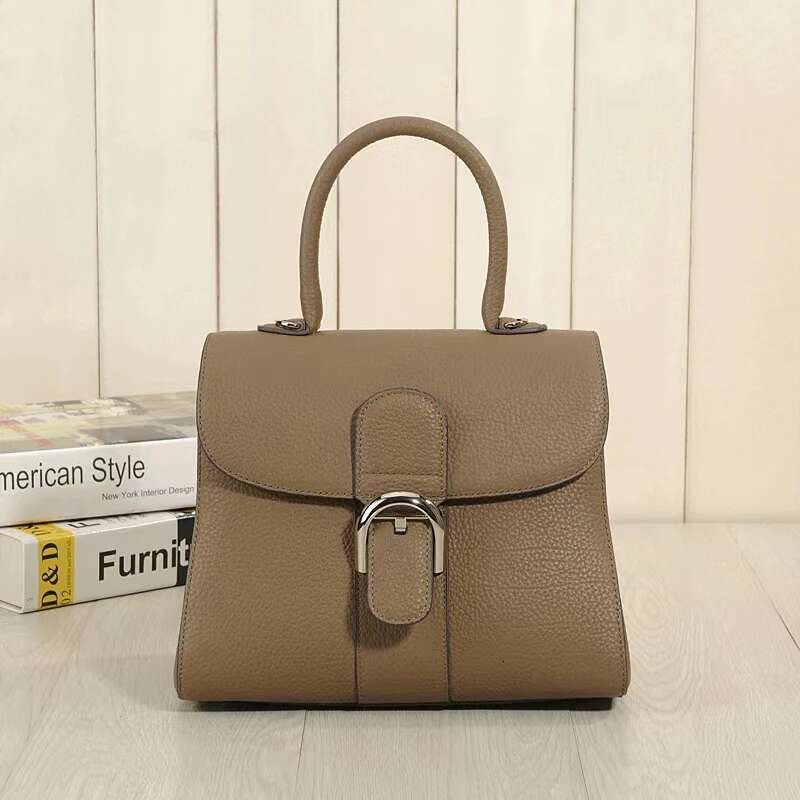 100% Genuine Leather Handbag For Women 2023 Designer Fashion Retro One Shoulder Ladies Top-Handle Bag