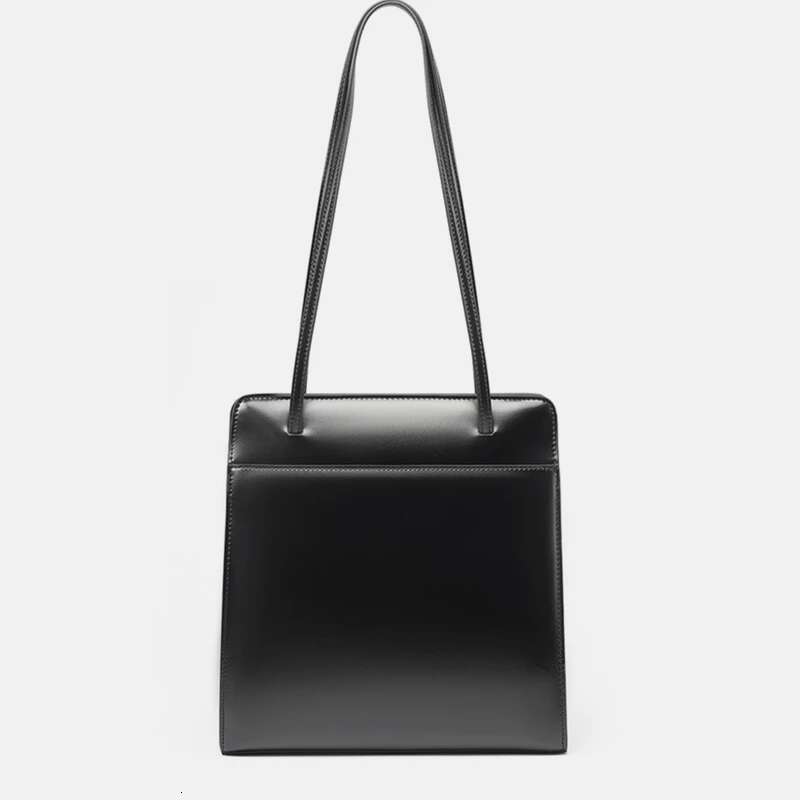 Hifashion Cowhide Genuine Leather Underarm Shoulder Bags For Women 2024 Trend Designer Minimalist Vertical Tote Ladies Handbags