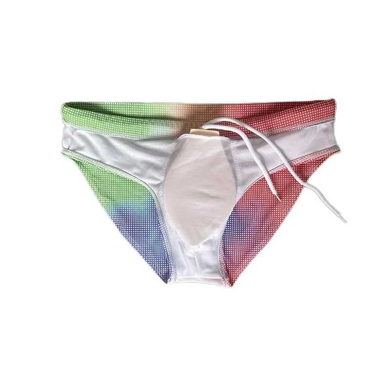 Mens Swimming Trunks Push Pad Sexy Bikini Briefs Swimwear Board Beach Shorts Swimsuit Men Sport Surffing Boxer Bathing Suit M250218