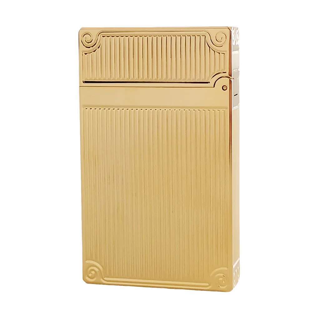 Gas Lighter Copper Metal Engraved Cigarrette Tobacco Cool Accessories Smoking Men Gifts Collections Dropship