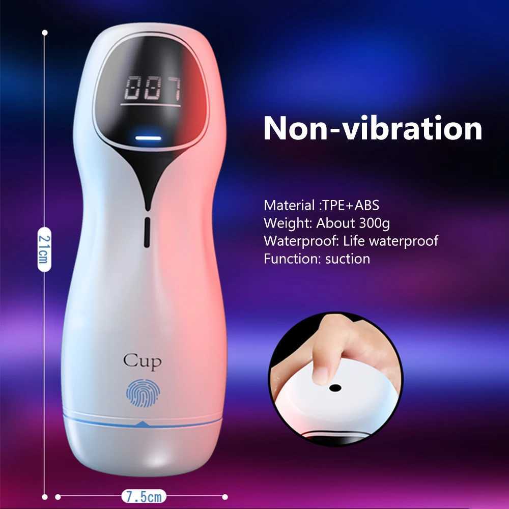 Automatic Sucking Male Mastubator Blowjob Masturbation Equipment Machine Sex Toys Adult Goods for Men Man Masturbators Cup W250218