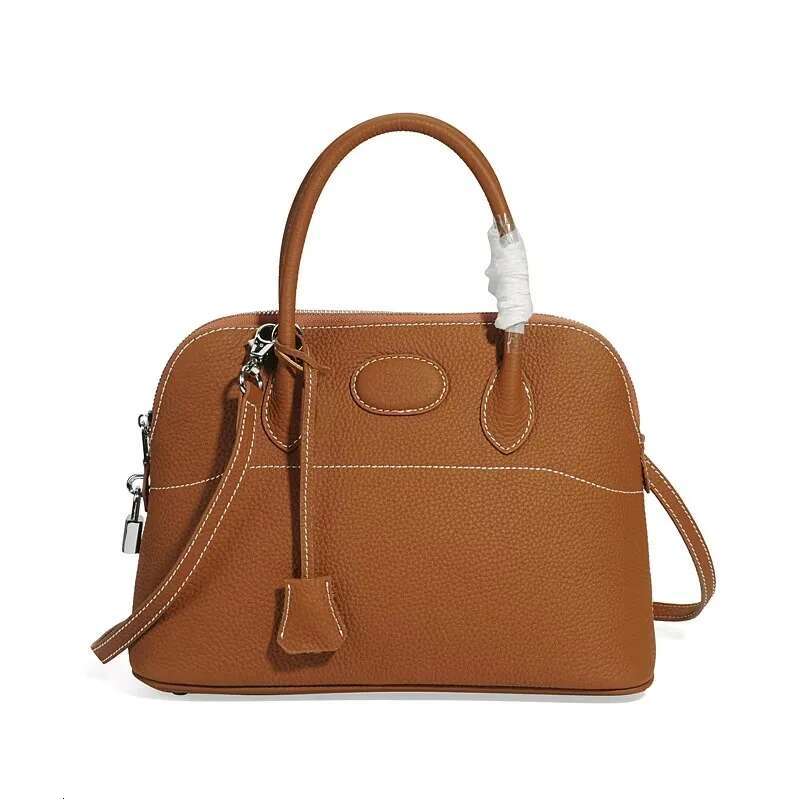 New T Type Of Origin Litchi Grained Cowskin Single Shoulder Shell Bag Handbag Designer Bags