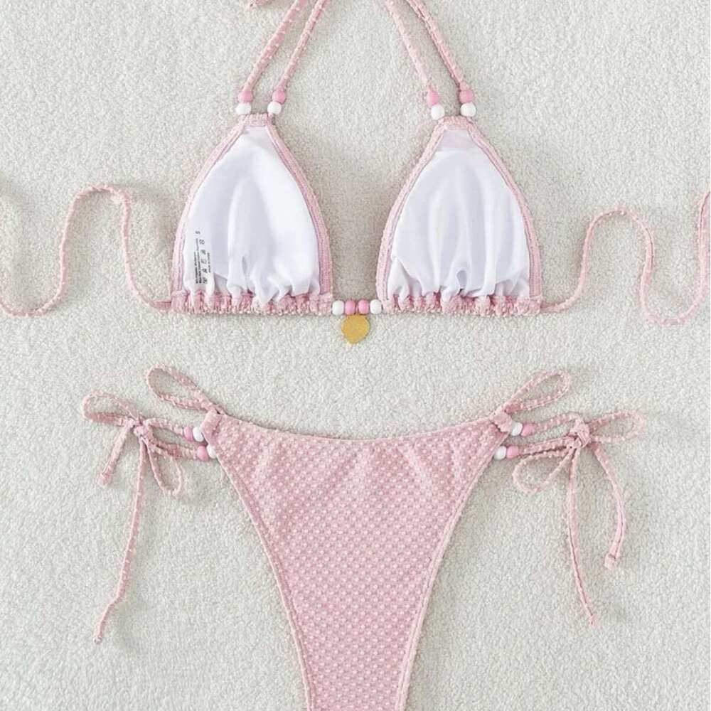 New Sexy Bikini Solid Color Women's Swimsuit Porno Bikini Designer Swimwear Designer Bathing Suits Women Triangle Bikini Holiday One Piece Swimsu