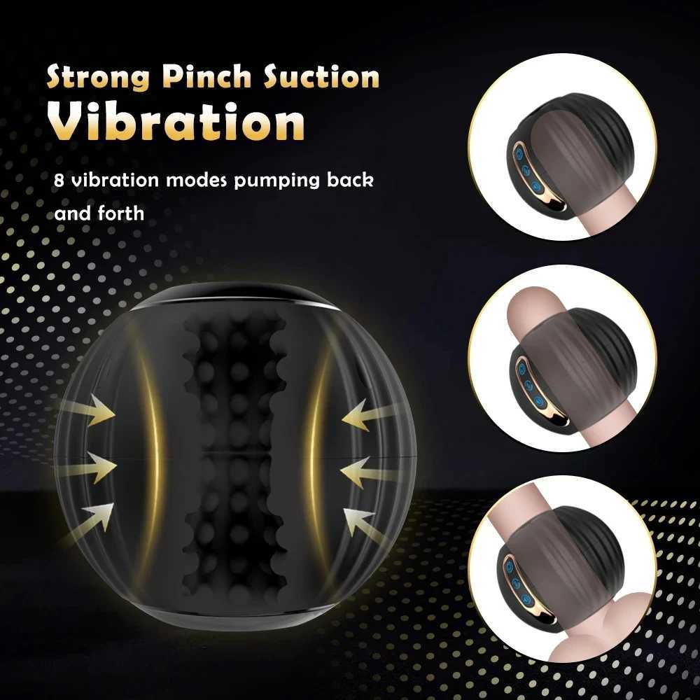 Automatic Male Masturbator Telescopic Rotation Vagina Masturbation Adults Sex Toys for Men Piston Open-ended Mastubators Cup W250218