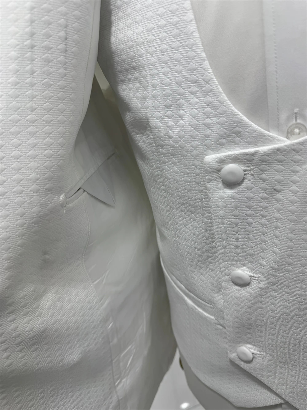 3-Piece Wedding Suit for Men Double Breasted Blazer Vest and Pants Set Groom Tuxedo Man Suits Formal Party Tuxedo 250214
