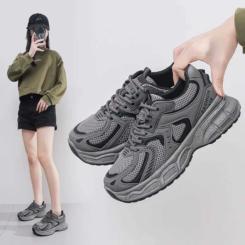 Tenis Wen Shoes Thick soled Sneakers Casual Shoes Wen Cfortable Mesh Wear resistant and Anti slip Wen Running Shoes Y250320
