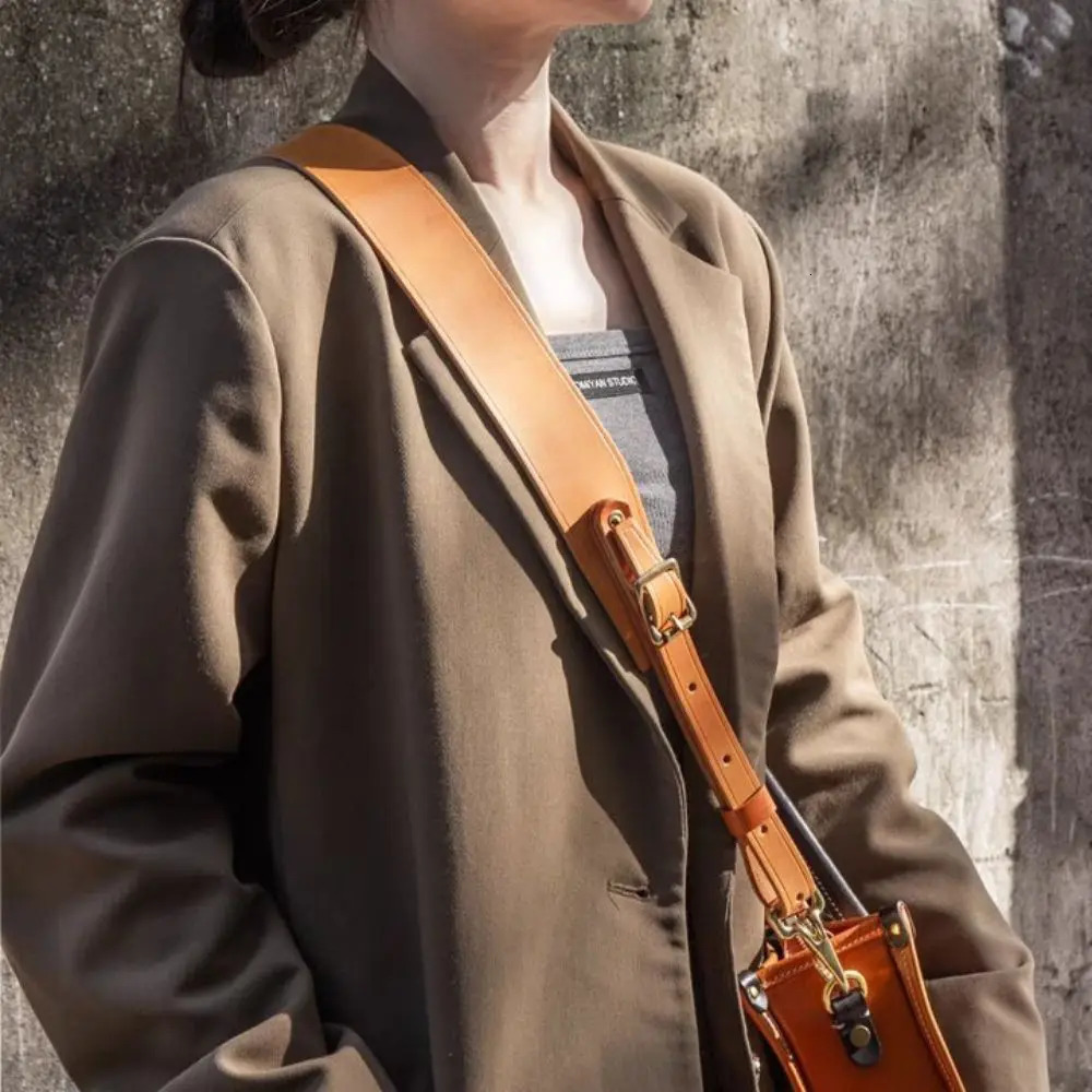 Fashion Women Purse Strap With Buckle Detachable Sling Crossbody Straps Replaceable Shoulder Bag Belt PU Leather Bag Accessories 250214