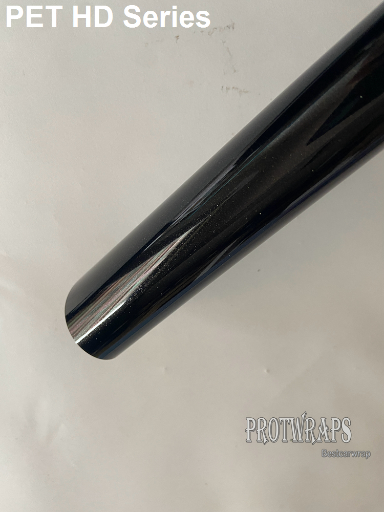 Premium Wahana Black Vinyl Wrap Sticker Whole Car Wrapping Covering Film With Air Release Initial Low Tack Glue Self Adhesive Foil 1.52x18m 5X59ft