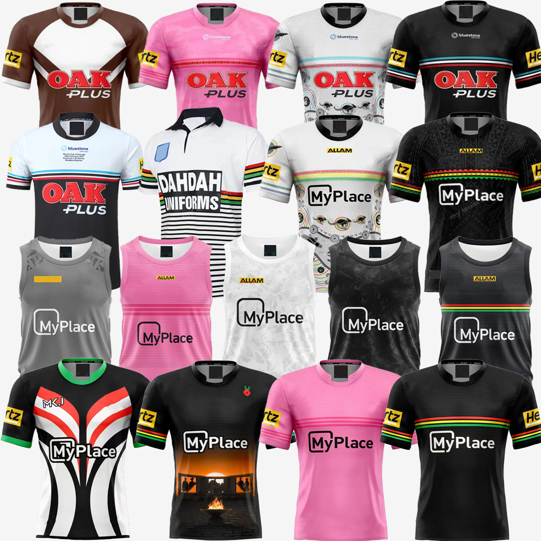 2025 2026 Penrith Panthers Rugby Jerseys Men's Women Kids kit vest 25 26 League shirt retro Indigenous version Special Edition Tee Mens Training uniform ALTERNATE