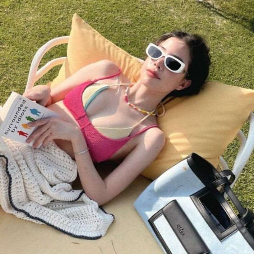 New Women's Split Bikini Four Piece Thai Instagram Style Sexy Swimsuit Hot Spring Pure Desire Bikini Designer Swimwear Triangl Bikini New Product