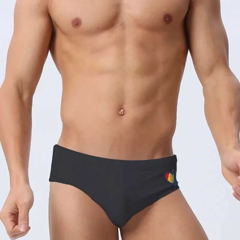 Sexy Low Waist Mens Swim Briefs Underpants Summer Quick Drying Breathable Sexy Swimming Trunks Bikini Gay Surf Beach Shorts M250218
