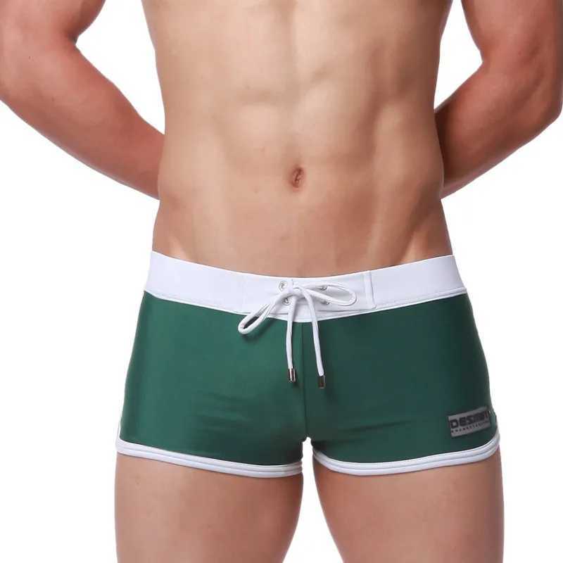 New Arrival Desmiit Swimwear Swimming Trunks For Men Swim Shorts Sexy Gay Swimsuit Beach Surf Boxers Briefs Bathing Suit Underpants Melting Z260314
