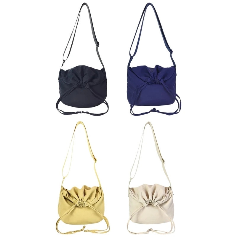 Stylish Large Capacity Crossbody Purse Practical Drawstring Nylon Shoulder Bag Satchel For Womens Daily Use And Travel 250213