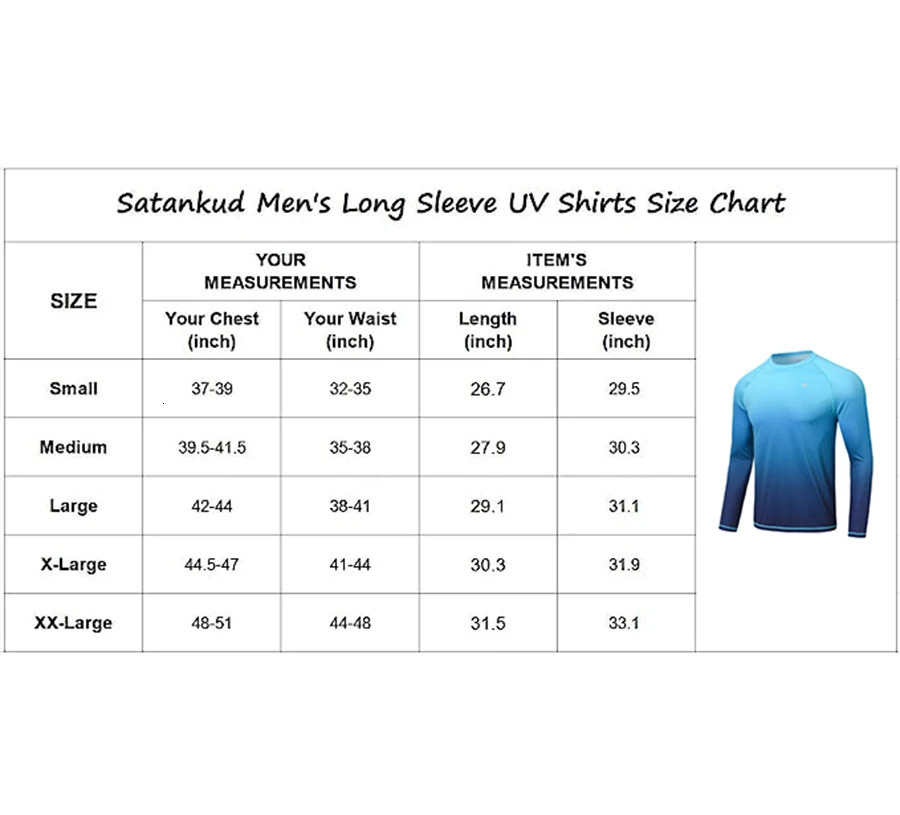 Men UPF 50 Gradient Long Sleeve Swim Tee Breathable Surf Shirt Rash Guard Hiking Outdoor Shirts 250217