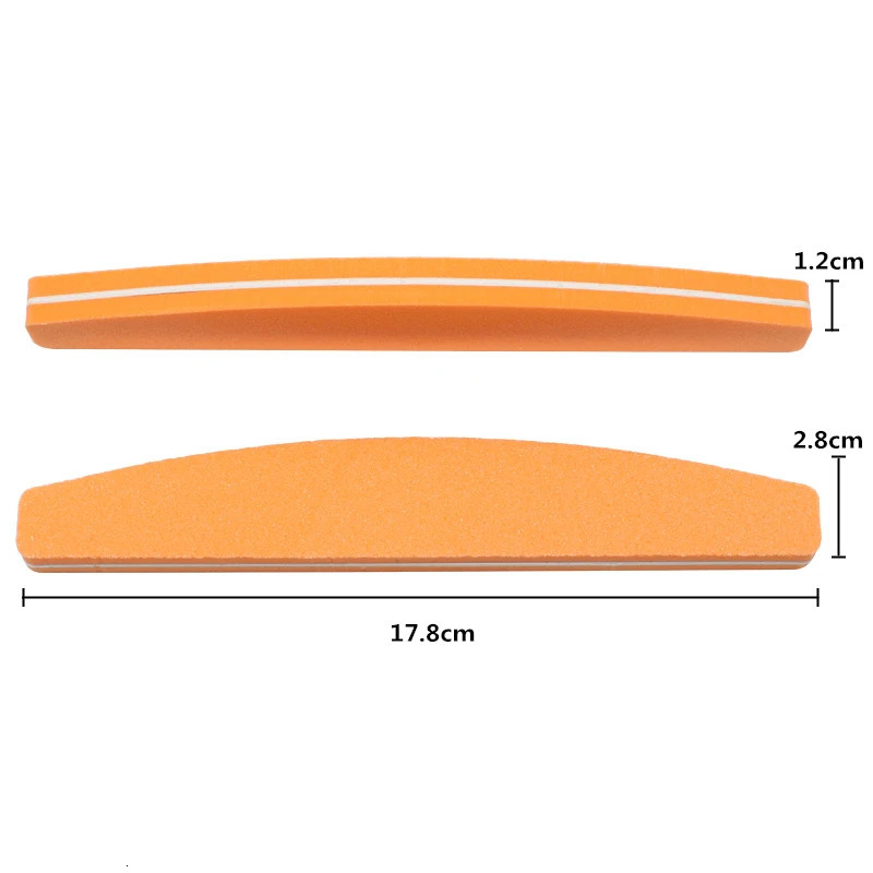 60Pcs Nail File Sponge 100/180 Mix Color Nail Art Polisher Block Washable Double Side Nail Buffer For Finger Polish UV Gel File 250214