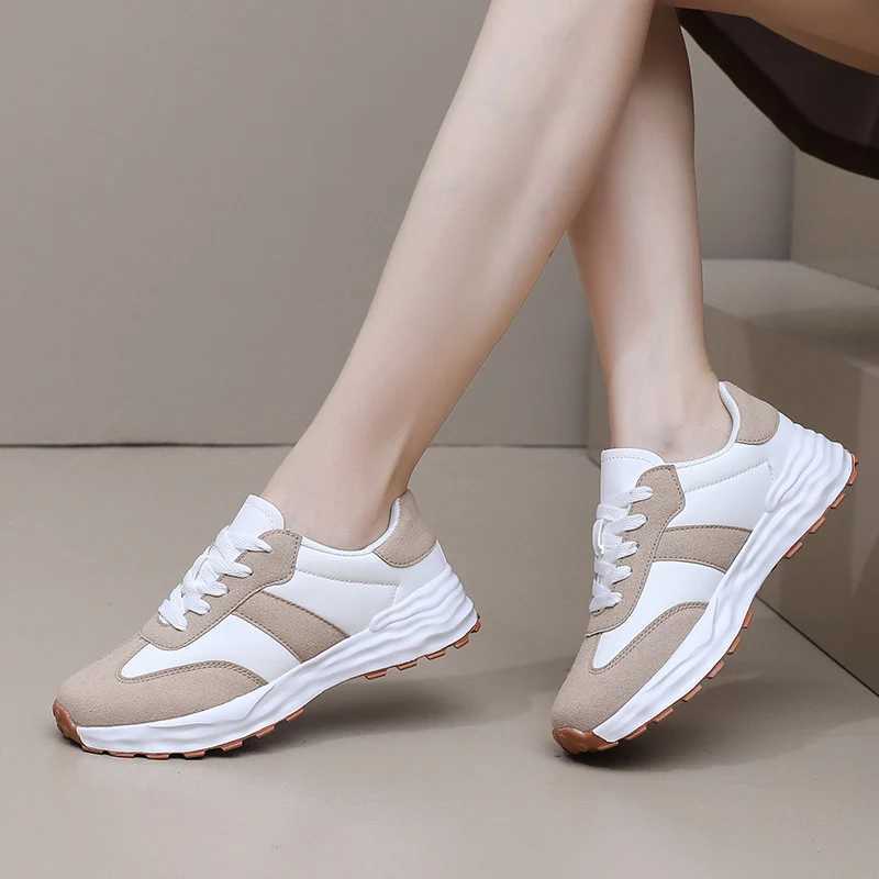 Running shoes with lace casual lightweight platform shoes Zapatillas de mujer walking sports shoes with lace Y250318