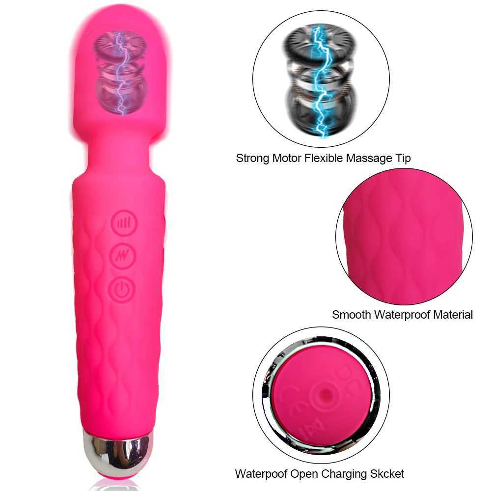 Wireless Dildos AV Vibrator Magic Wand for Women Clitoris Stimulator G Spot Massager Vibrator Female Masturbator Adult Sex ToysXJ250218
