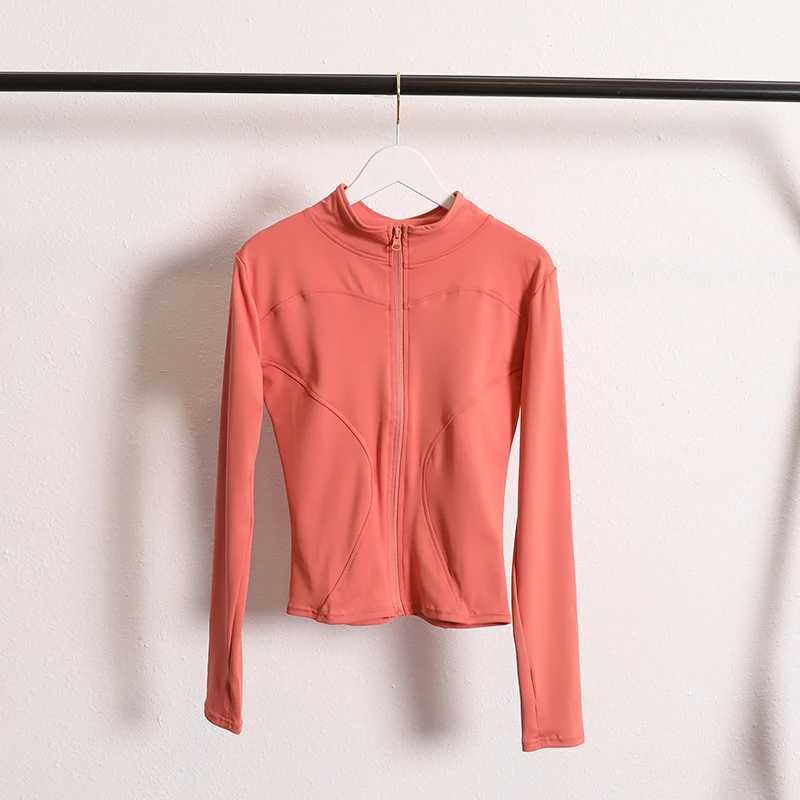 Active Shirts Tees Jacket Coat Flexible Active Wear Women Zip Up Gym Sports Casual Jackets with Thumb Holes H25218