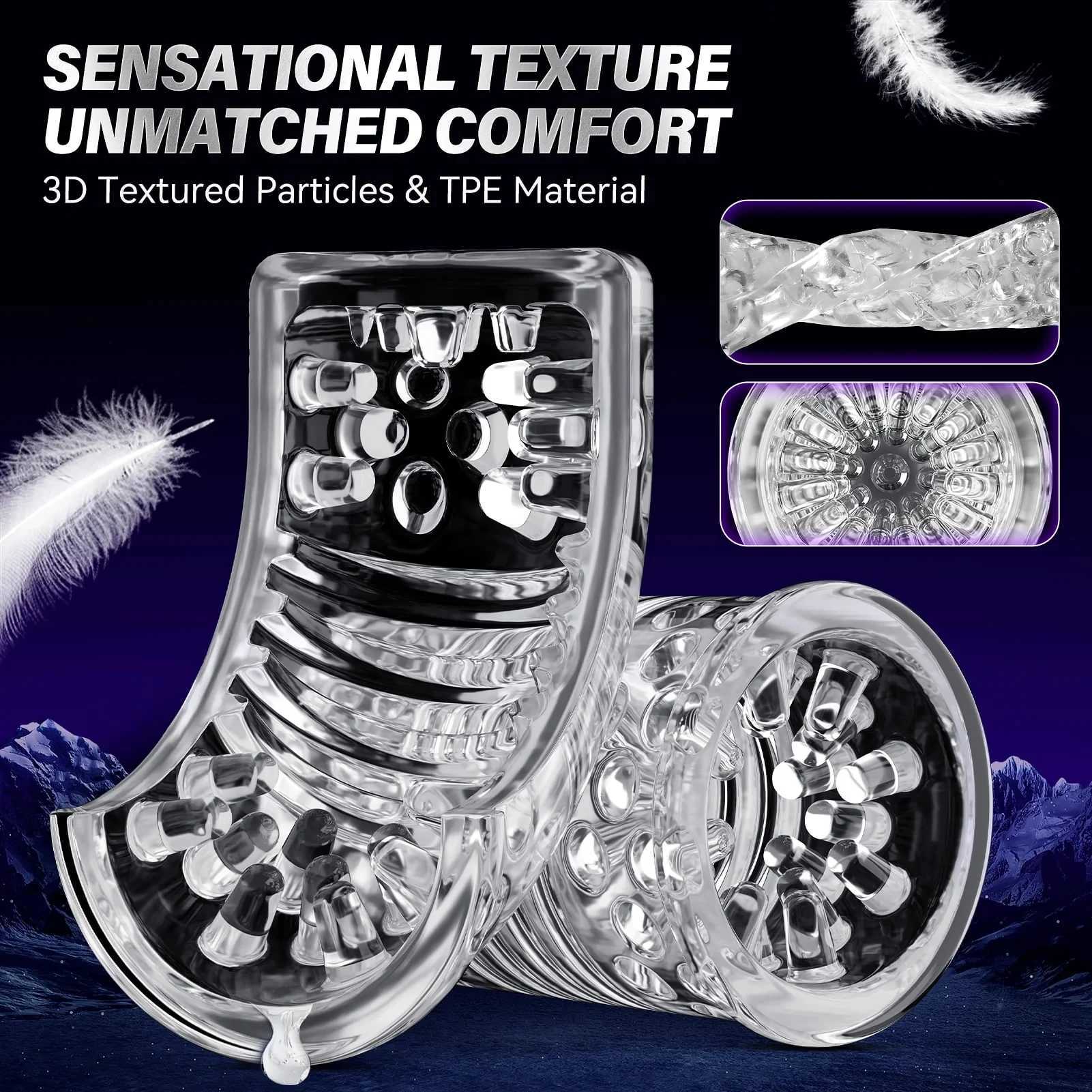 Hannibal Automatic Male Masturbators 7 Thrusting Rotating Suction Cup for Penis Stimulation Pocket Pussy Adult Toys for Men W250218