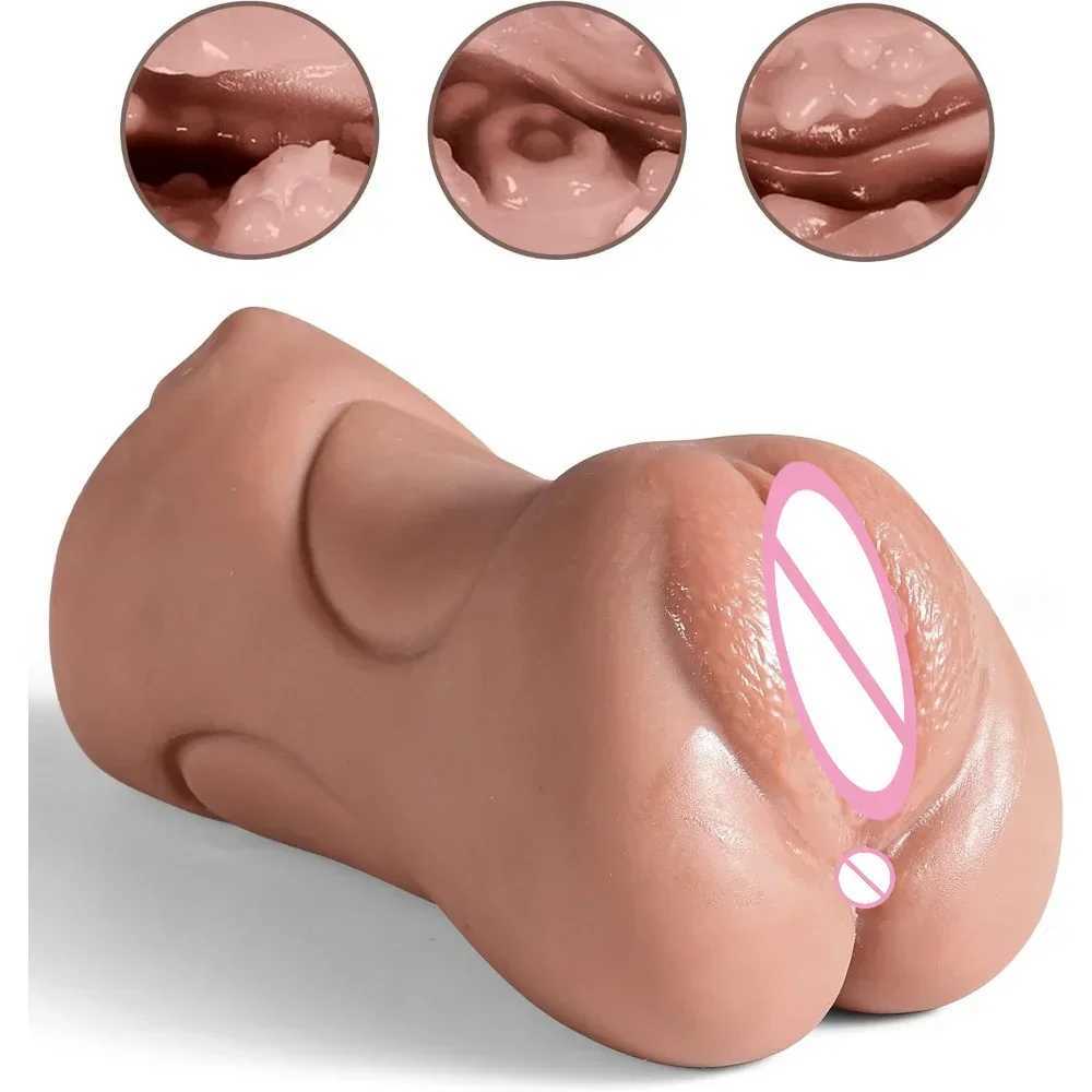 3 in Male Sex Toys Masturbator Cup Adult Sex Toy for Men Erotic Tight Vagina Anus Mouth Blowjob Toys for Male Masturbation W250218