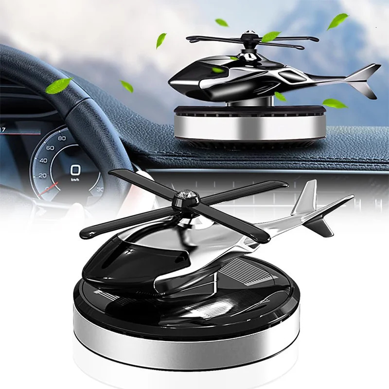 Helicopter Car Air Freshener Rotating Solar Car Freshener Airplane Car Fragrance 250214