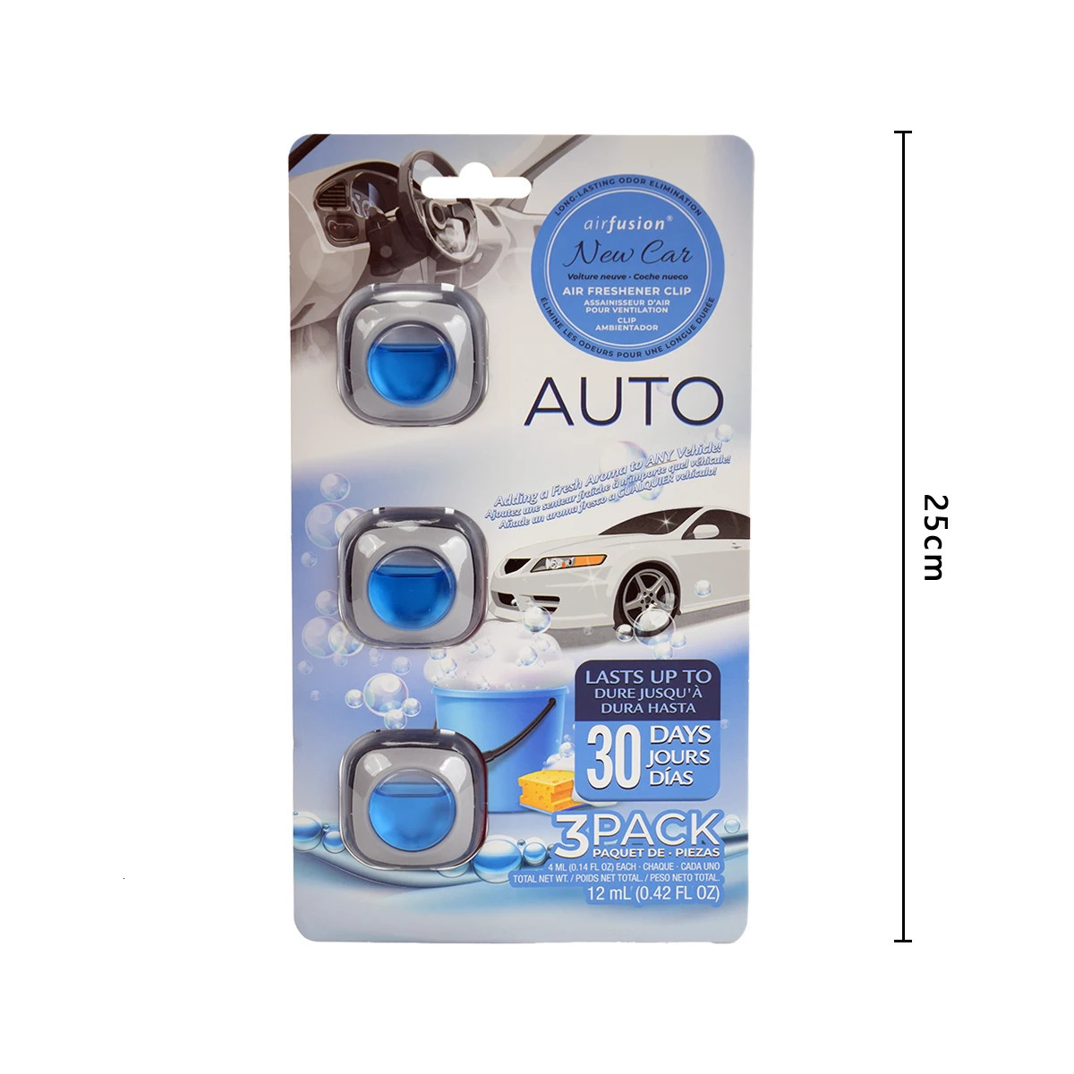 Air Fusion Air Freshener Clip for Car Car Air Freshener Vent Clip Lavender Scent Odor Eliminator Up to 30 Days Car Refresher 250214