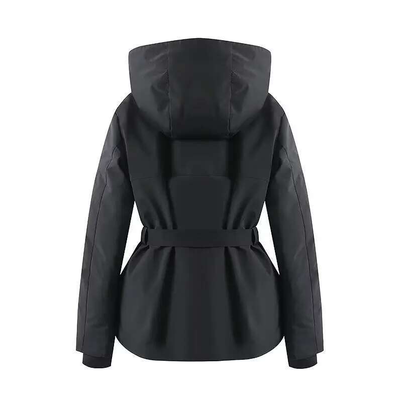 2025 New Women's Ski Series Hooded Warm Cotton Jacket Coat Can Resist Strong Wind Penetration In Cold Weather