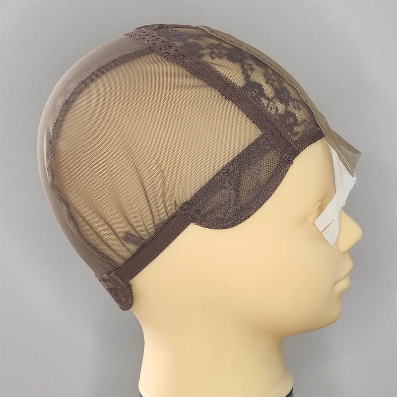 2X4 Lace-closure-wig-caps for making closure wigs chinese-swiss-lace closure wig caps 250214