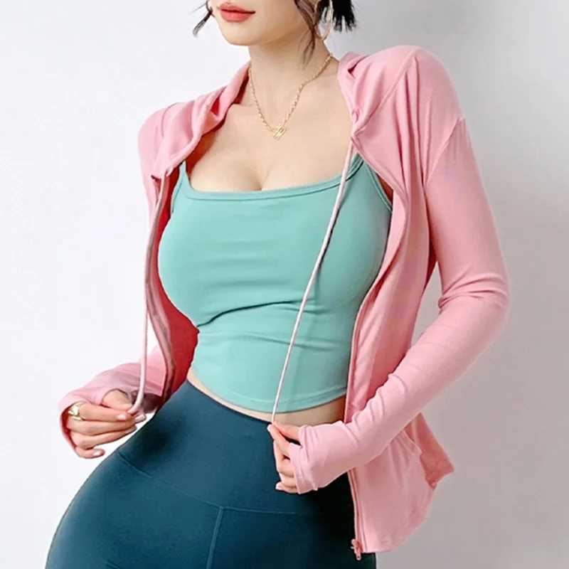 Active Shirts Tees Cloud Hide White Women Sports Jacket Winter Long Slve Shirt Gym Coat Top Sexy Blouse Running Workout Sportswear H25218
