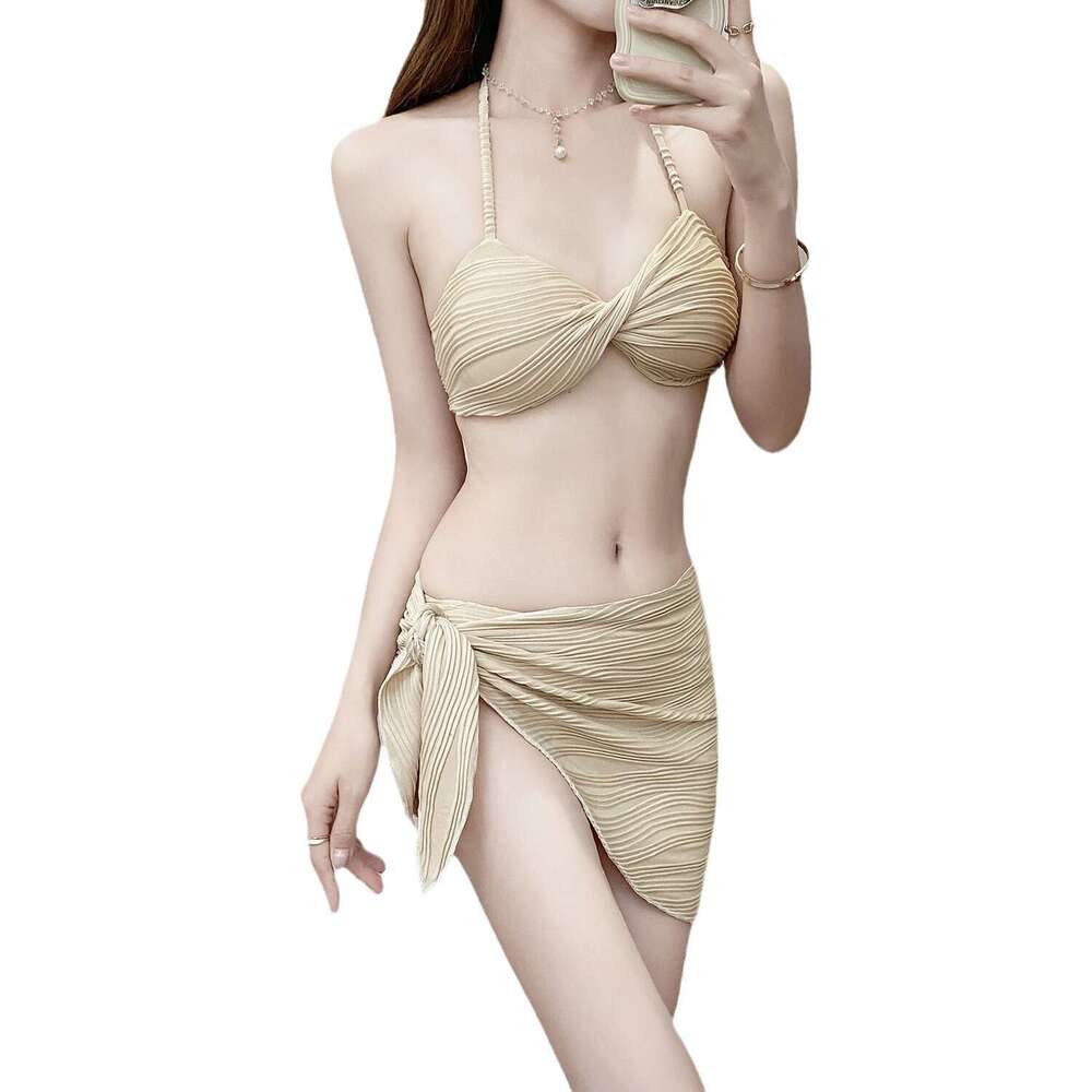 Tengchuang Split Three Piece Set for Girls, Women's Bikini, Slimming Vacation Hot Spring Swimsuit Bikini Designer Swimwear New Product New Arriva