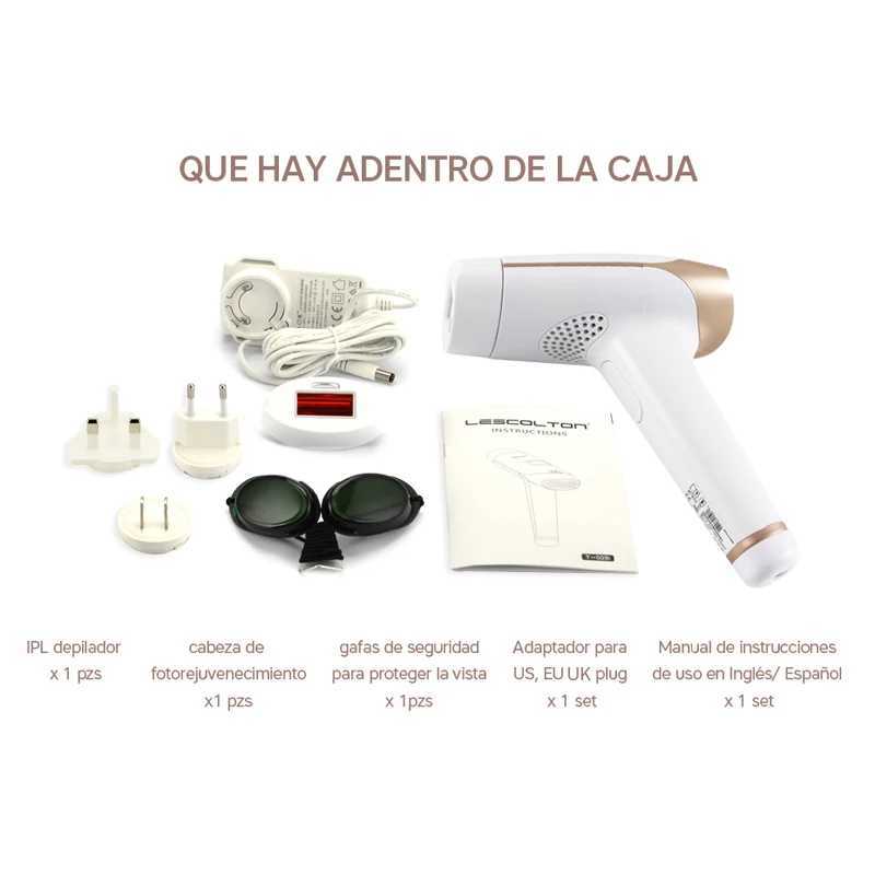 Lescolton 2in1 IPL Epilator Laser Hair Removal for Women T009i Lamp Replaceable Rejuvenation Permanent Painless Bikini Trimmer Z250218