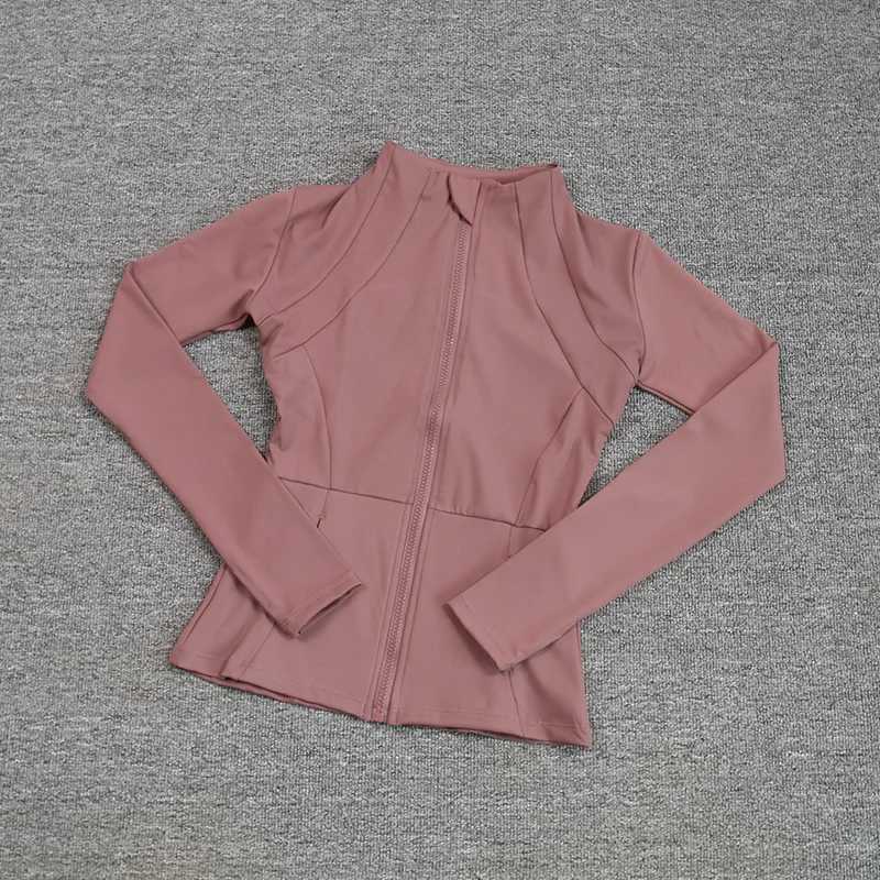 Active Shirts Tees Quick-drying Breathable Sports Jackets Womens Zipper Top Outdoor Exercise Running Long Sleeve H25218