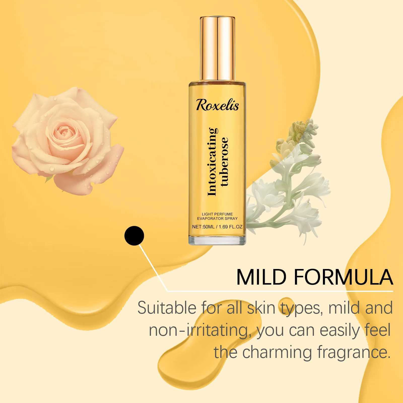 Roxelis 50ml Tuberose Pheromone Perfume Light Fragrance Dating Charm Release Deodorant Body Spray Lasting Fresh Flirting Perfume W250218