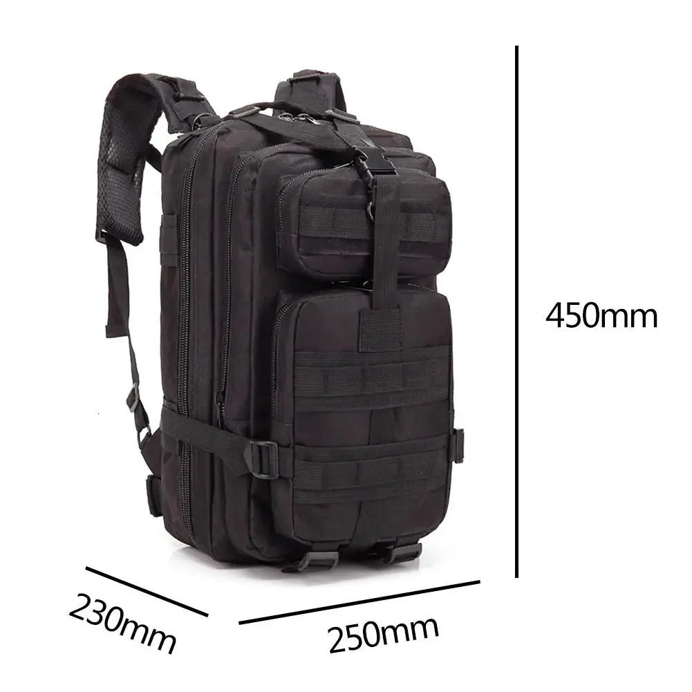 1000D 30L Military Tactical Assault Backpack Army Waterproof Bug Outdoors Bag Large For Outdoor Hiking Camping Hunting Rucac 250118