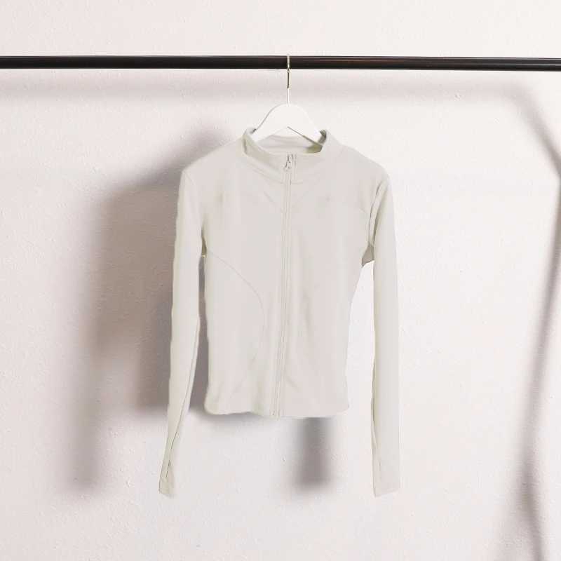 Active Shirts Tees Jacket Coat Flexible Active Wear Women Zip Up Gym Sports Casual Jackets with Thumb Holes H25218