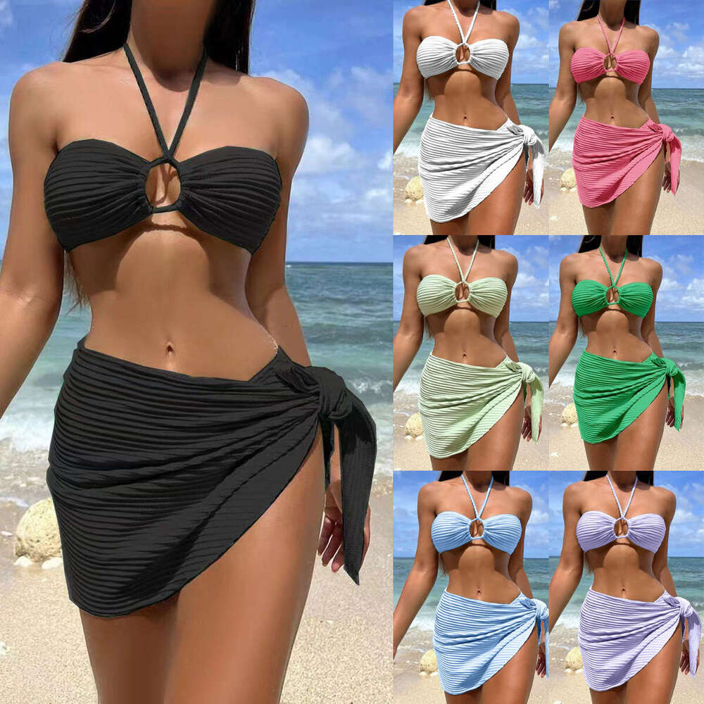 New Three Piece Sexy Women's Split Swimsuit Bikini Bikini Bikini Designer One Piece Swimsuit Designer Swim Designer Bathing Suit Holiday New Arri