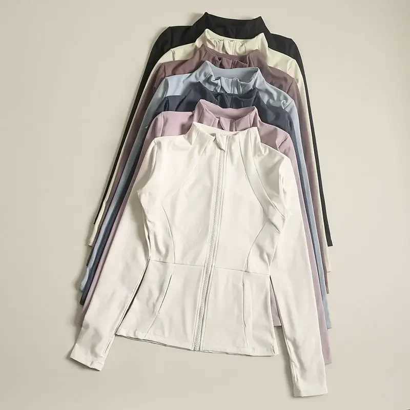 Active Shirts Tees Clothing windproof sportswear womens running long Slve sportswear sports jacket womens sportswear H25218