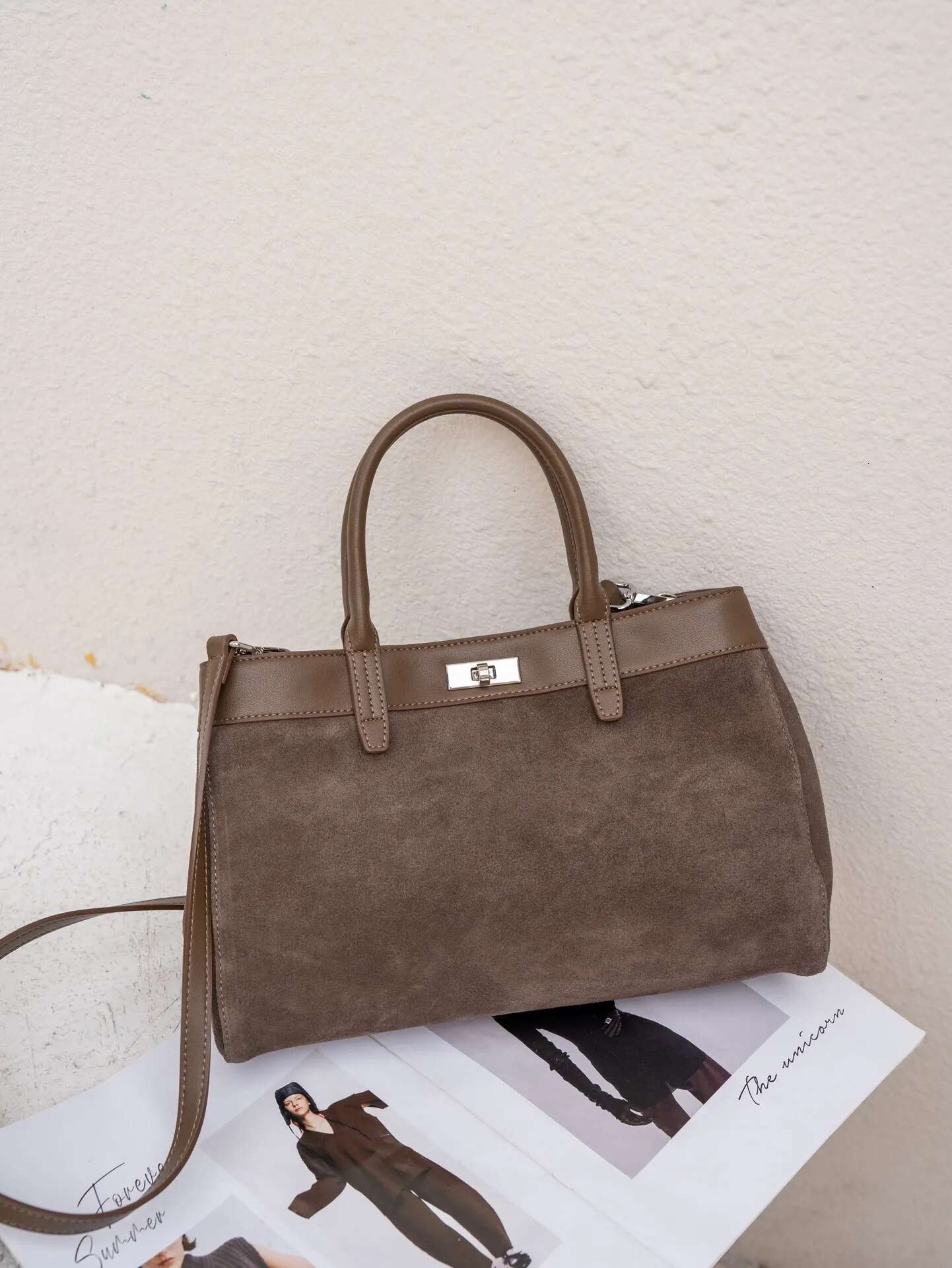 Genuine Leather Fashion Women Tote Coffe Designer Brand Shoulder Crossbody Ladies Bag For Woman Brown Handbag Black