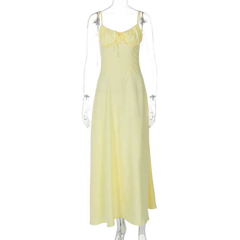 Basic Casual Dresses Lygens Elegant Evening Slveless Bodycon Ruched WomenS Dresses Summer Fashion 2024 WomenS Clothing Strtwear Casual Outfit H25217