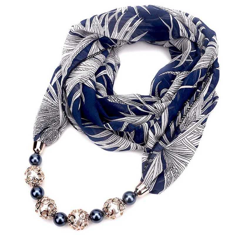 Woman Scarves With Beads Pearls Muslims Women Scarf Of Jewelry Accory Woman Scarves Muffler Chiffon Fabric Shl Headscarf W250218
