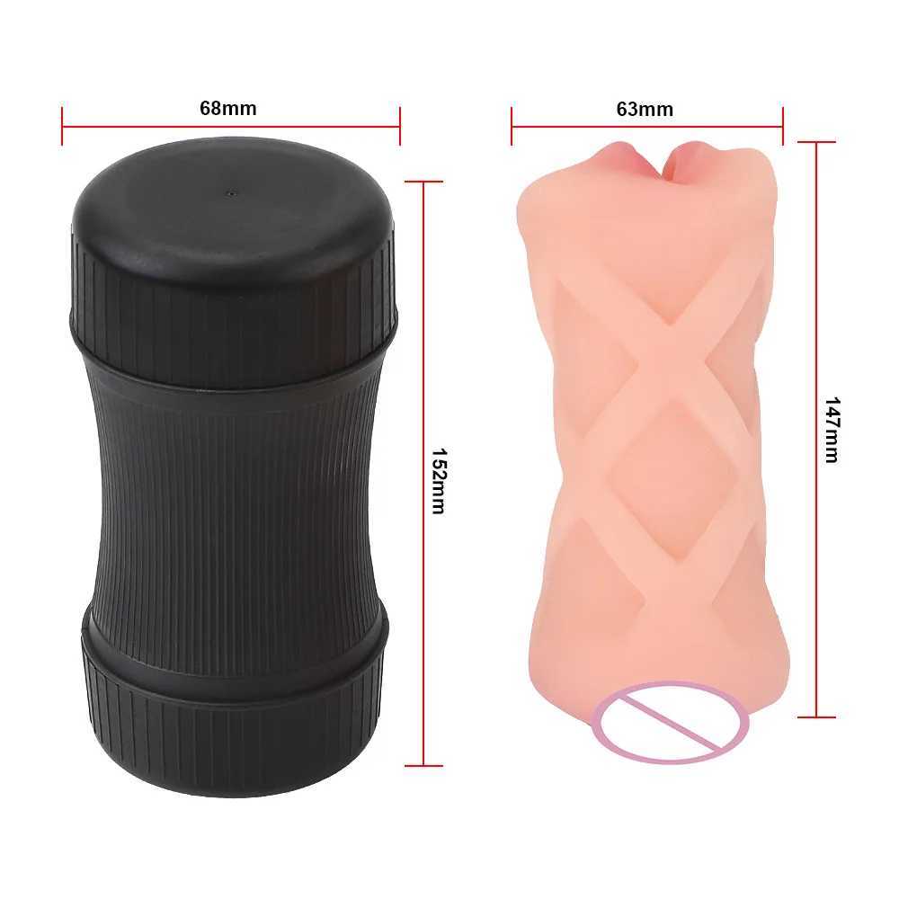 5cm Pump Penis Enlargement Sex Toys For Men Adult Male Masturbator Machine Realistic Vagina Mouth Real Pussy 2 In Erotic Shop W250218