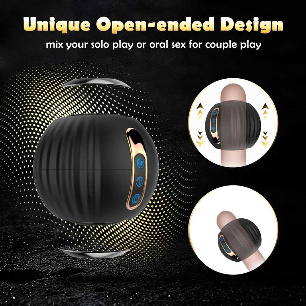 Automatic Male Masturbator Telescopic Rotation Vagina Masturbation Adults Sex Toys for Men Piston Open-ended Mastubators Cup W250218