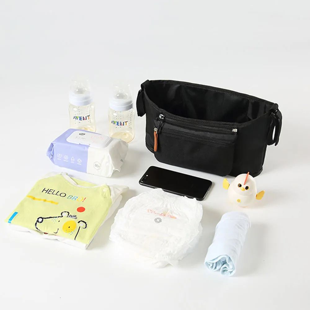 Baby Stroller Bag Pram Organizer Accessories Stroller Cup Holder Cover Trolley Organizer Pouch Travel Accessories Baby Care Bag 250218