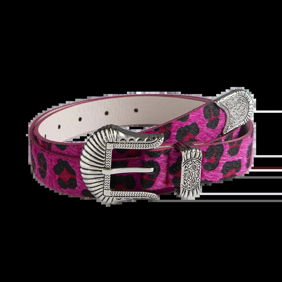 2.5cm Wide Leopard Print Pu Womens Belt Fashion Trend Y2k Hip-hop Punk Music Festival Clothing Accessories Thin Waistband 250306