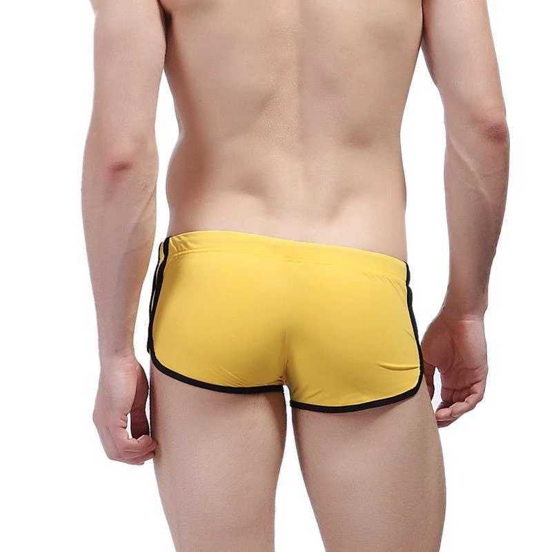 Summer Men Swim Briefs Swimsuits Shorts Bermuda Beachshorts Gay Swimwear Bikini Sweatpants Surf Board Wear Swimming Trunks M250218