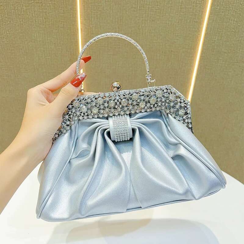 Dia Bow Banquet High-end Brand Ladies Shell Dumpg New Gold Chain Party Shoulder Elegant Crossbody Bag